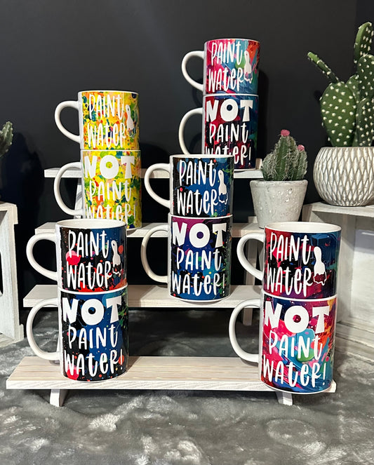 Paint/Not Paint Water Stackable 10oz and 15oz Mug Set