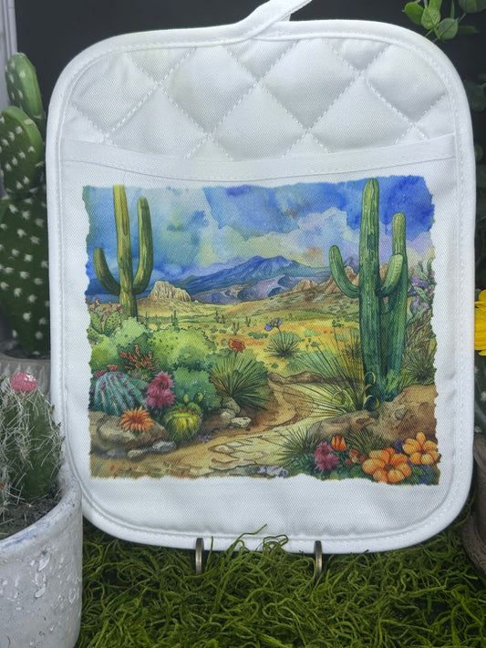 Blue Sky Desert Pot Holder