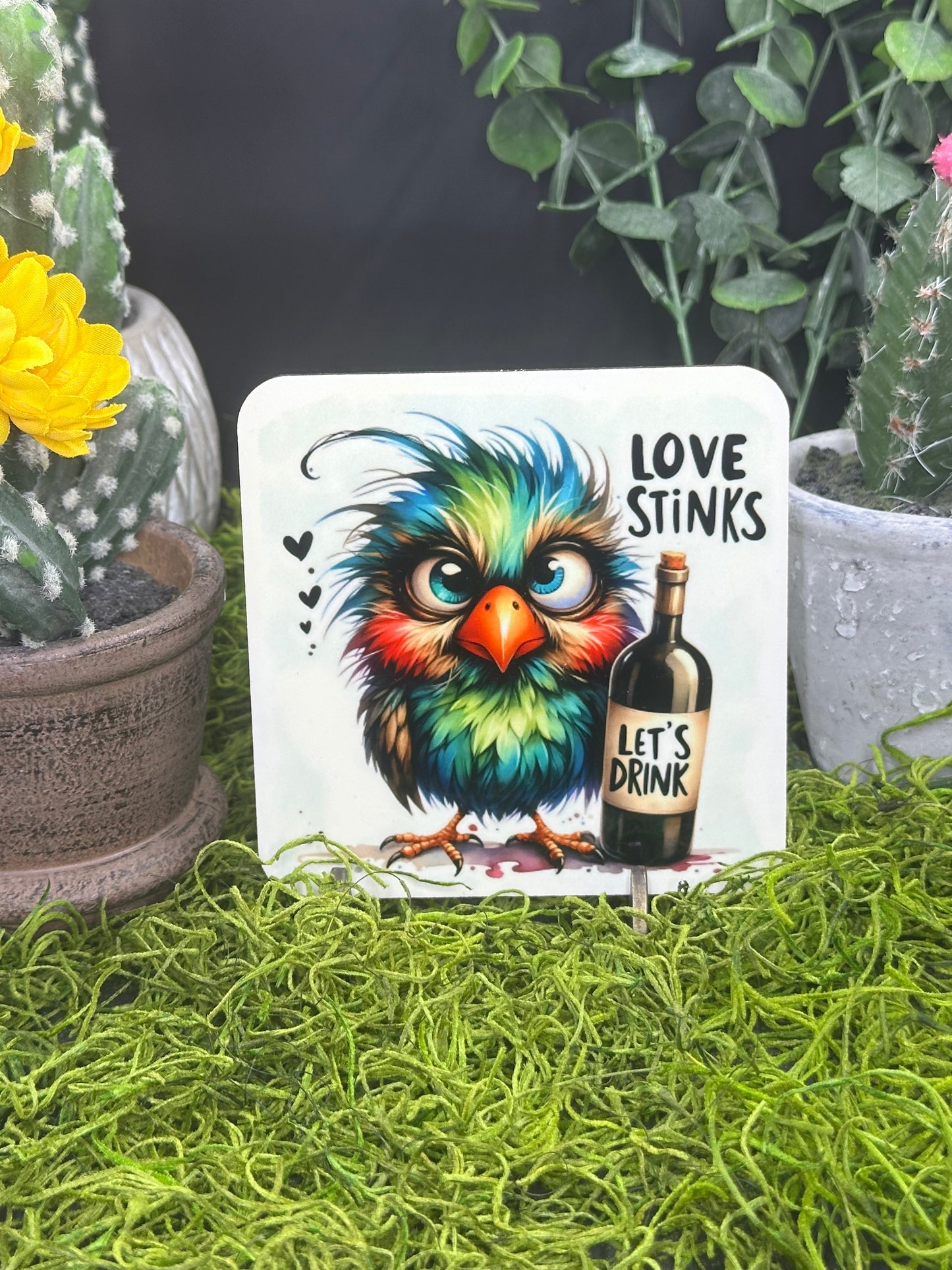 Love Stinks PDF, Square Coaster