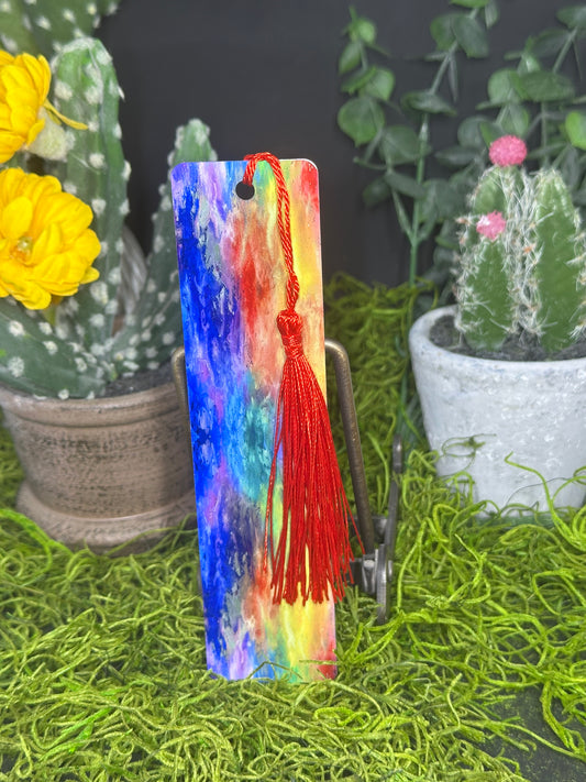 Rainbow Tye Dye Bookmark