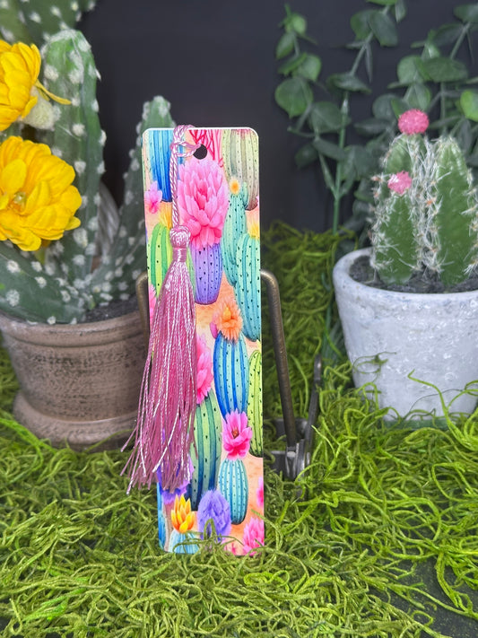 Pastel Cactus Full Bookmark