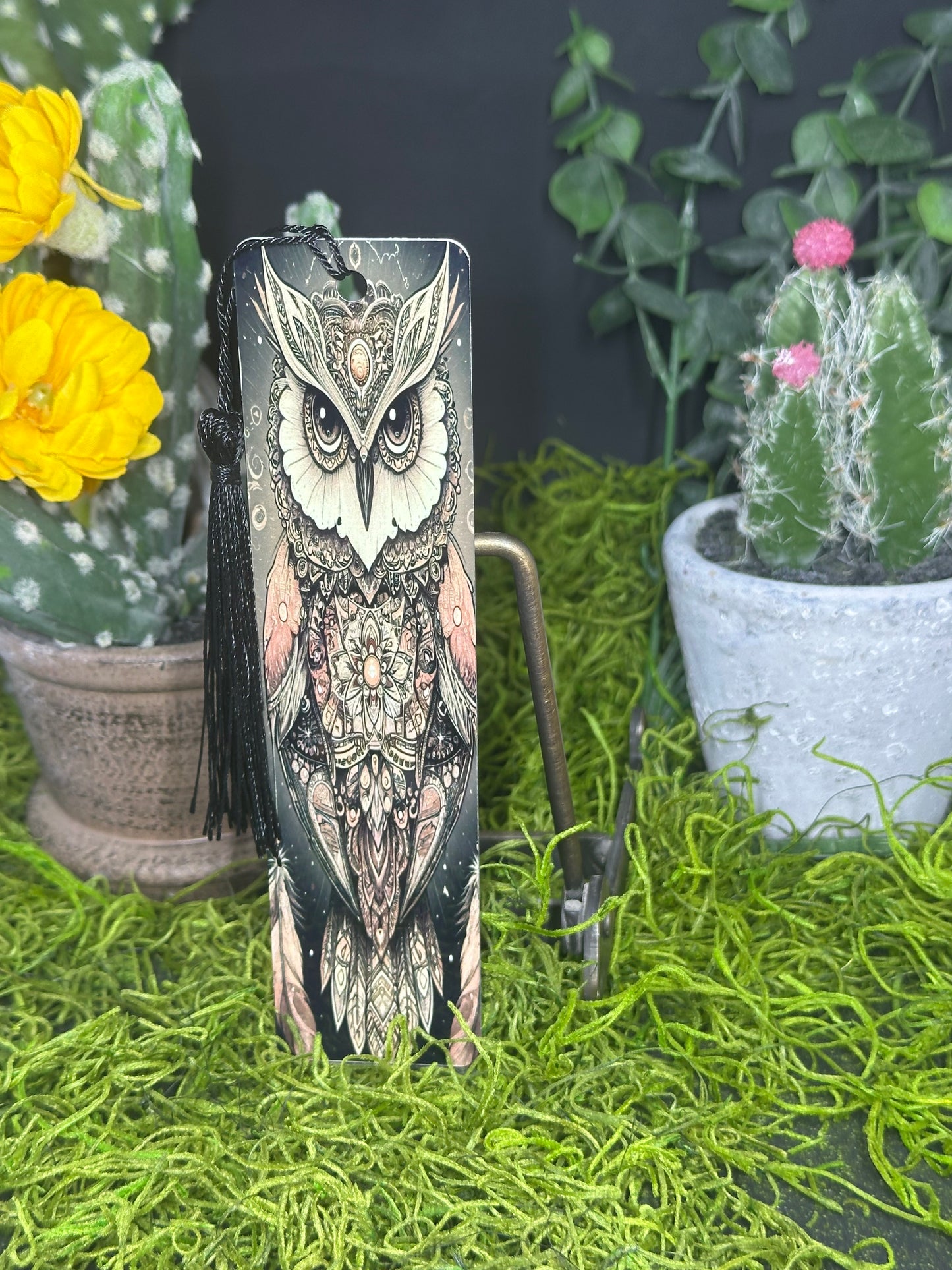 Boho Brown Owl Bookmark