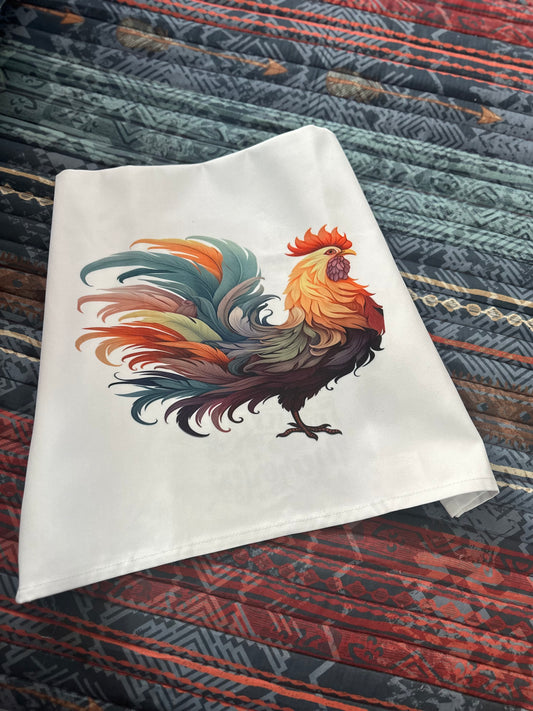 Colorful Rooster Dish Towel