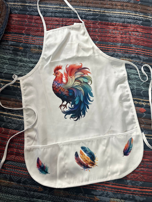 Colorful Rooster Apron