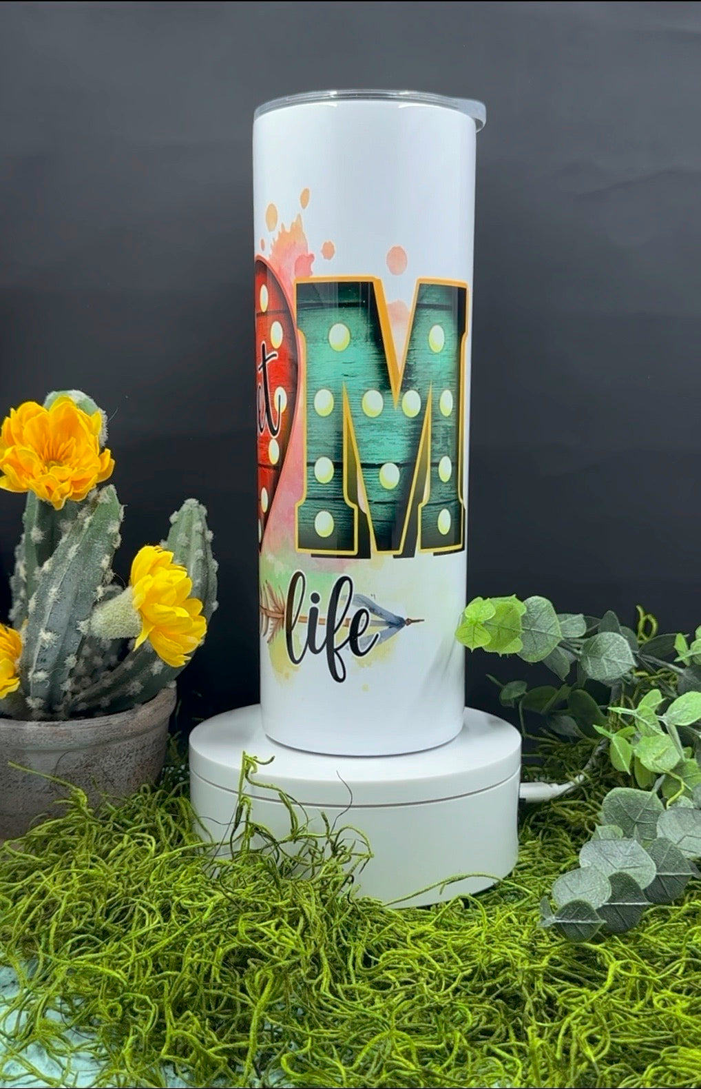 Mom Life Skinny Tumbler